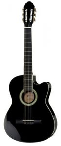 guitare classique Harley Benton CG200CE-BK