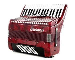 Les plus de l'accordéon Startone Piano Accordion 72 Red